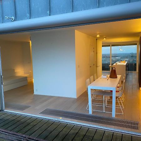 Penthouse Sea-Loft Blankenberge, Uniek Zeezicht, Luxeloft Met 40M2 Terras! Apartment Bagian luar foto