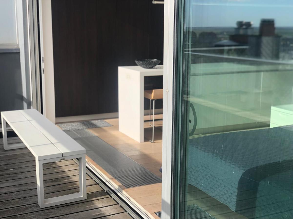 Penthouse Sea-Loft Blankenberge, Uniek Zeezicht, Luxeloft Met 40M2 Terras! Apartment Bagian luar foto
